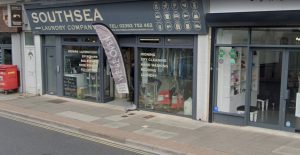 Firefighters tackle laundrette fire Albert Road, Southsea