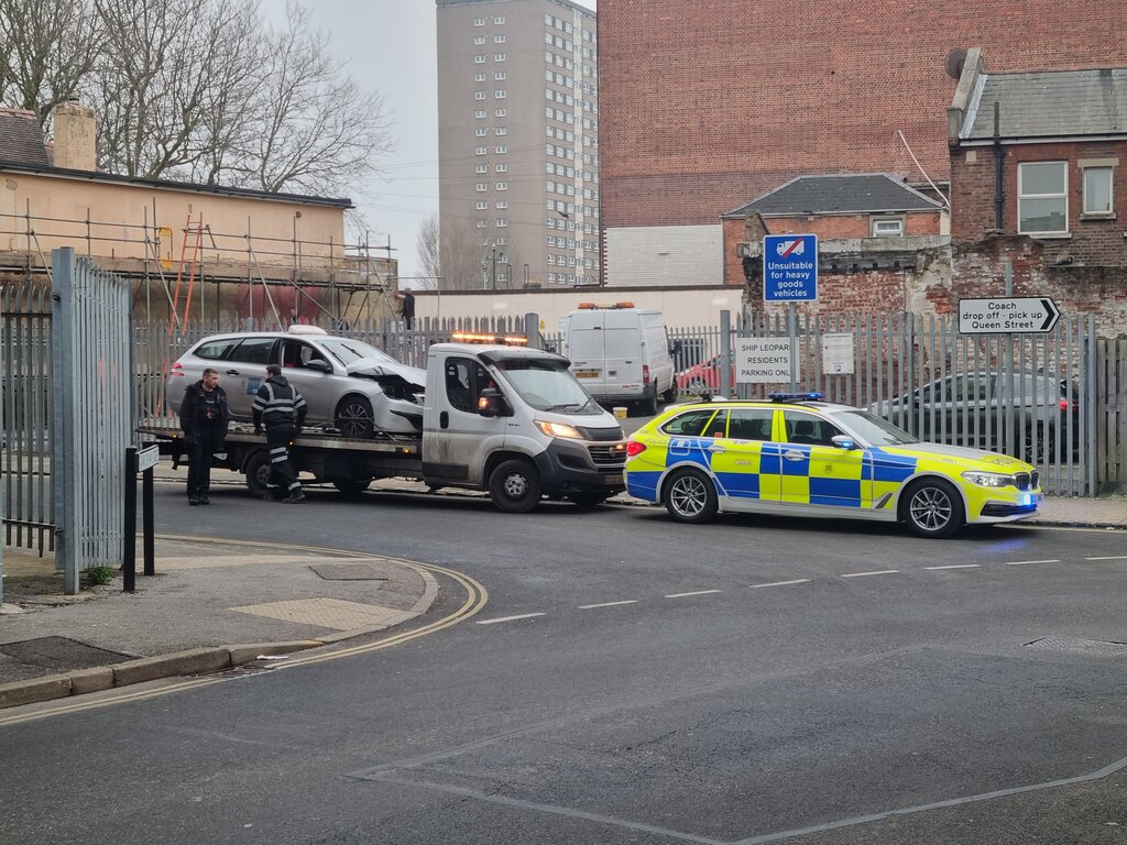 Police close busy Portsmouth Road after minor collision Hampshire Incidents