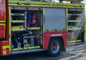 Cylinders involved in vehicle blaze which caused major road closure during rush hour