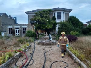 Firefighters on the Isle of Wight tackle derelict hotel blaze in Sandown