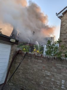 Over 50 firefighters tackle large blaze at Christchurch Church