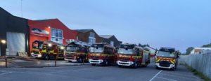 Multiple crews tackle large Romsey warehouse blaze overnight