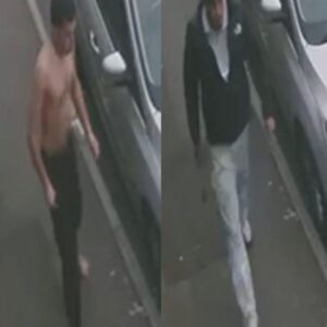 CCTV Appeal After Man Attacked With Hammer In Southampton

Police have released images of two men they would like to speak to following a serious assault in Southampton.

The incident happened at around 4.10pm on Thursday, May 7, between Earls Road and Avenue Road.

It was reported that two unknown men attacked another man, hitting him with a hammer before pushing him to the ground and stamping and kicking him.

Both men are described as having a tanned complexion, being aged between 25 and 35, with brown hair.

One of the men was described as topless and shoeless, wearing dark trousers.

The second man was wearing light-coloured trousers, a white top, a dark jacket, and white shoes.

As part of their ongoing enquiries, officers have now released images of two men they would like to speak to in connection with the incident.

Anyone who recognises them, or has information that could assist the investigation, is asked to call 101, quoting reference 44260214698.

You can also report information online via Hampshire and Isle of Wight Constabulary’s existing case/report form.