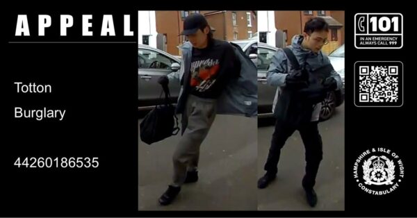 CCTV Appeal After Totton Burglary