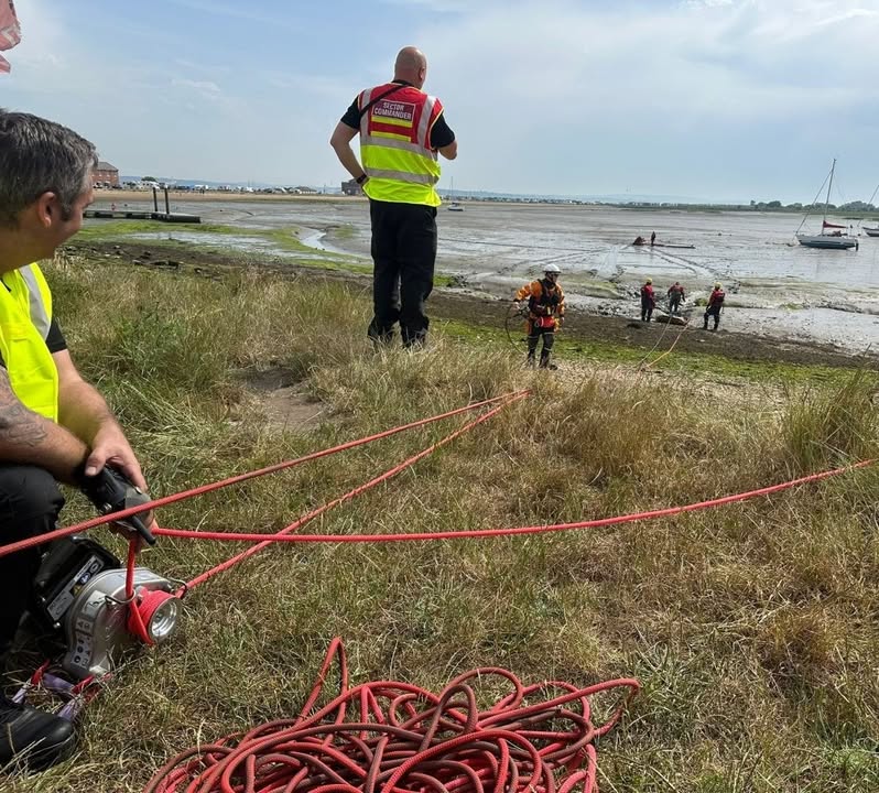 Five Paddleboarders Rescued After Getting Stuck in Mud at Calshot