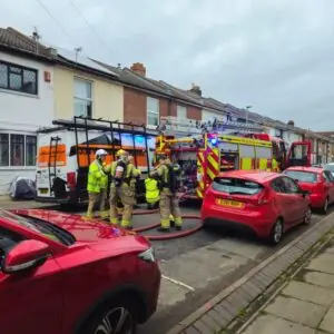 Shed Destroyed After Fire Spreads to Neighbouring Property in Stamshaw
