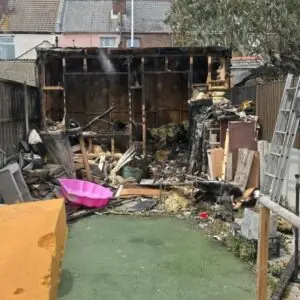 Electrical Fire Destroys Cherished Workshop as Disabled Portsmouth Woman Faces Another Heartbreaking Blow
