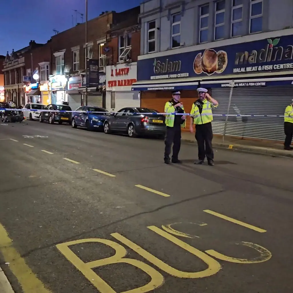 Taxi and motorcycle crash closes Fratton Road in Portsmouth